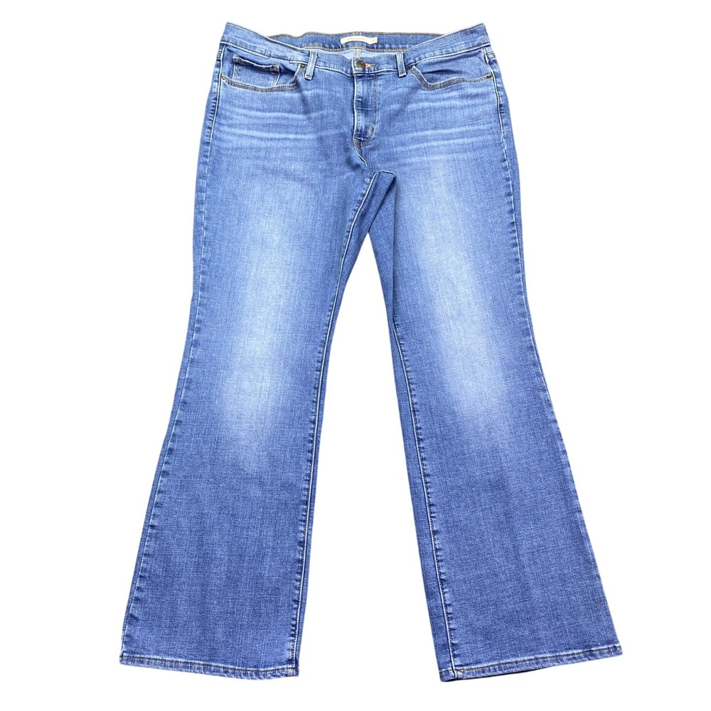 Levis Classic Bootcut Jeans Medium Wash Blue Denim Sz 16M Grunge Western Retro